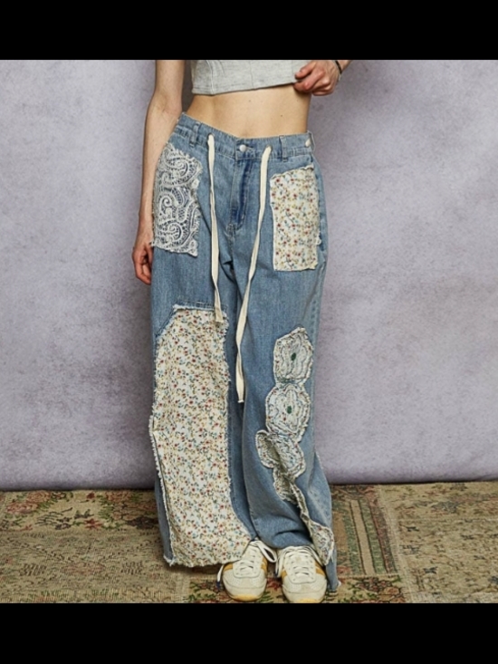 POL Denim - POL Patchwork Denim Jeans